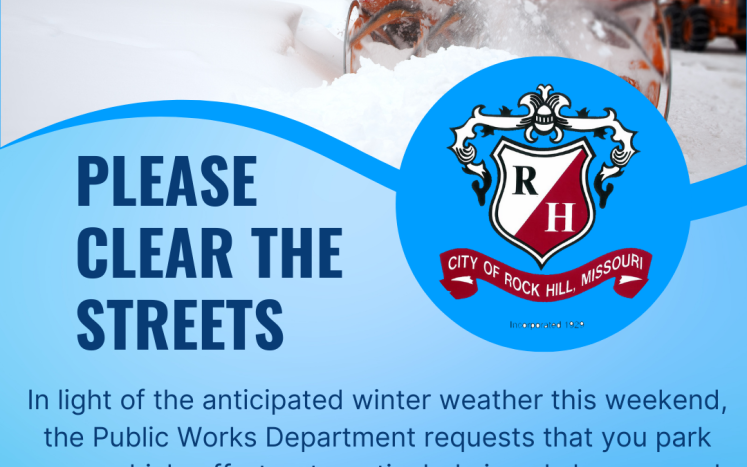 Please clear the streets during winter weather.