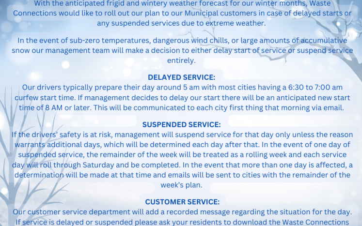 Winter Weather Information